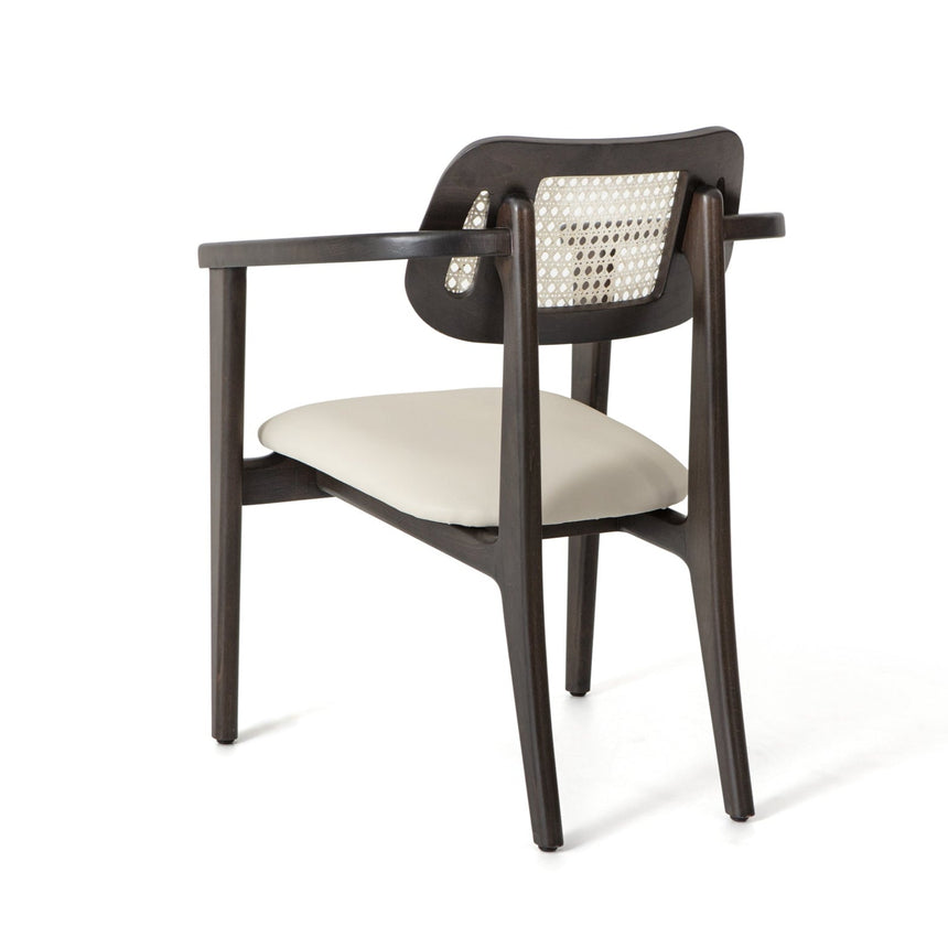 Scaun Paul cu spătar din ratan - design natural