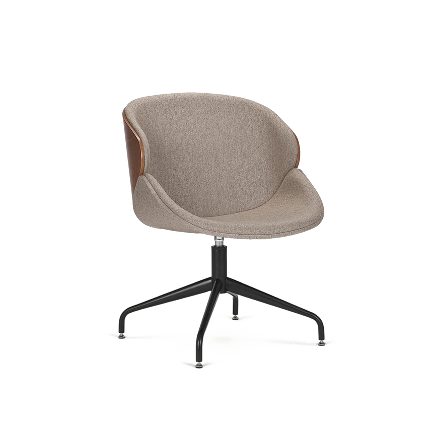 Scaun pivotant Aria Big B-5324 – spătar înalt, patine