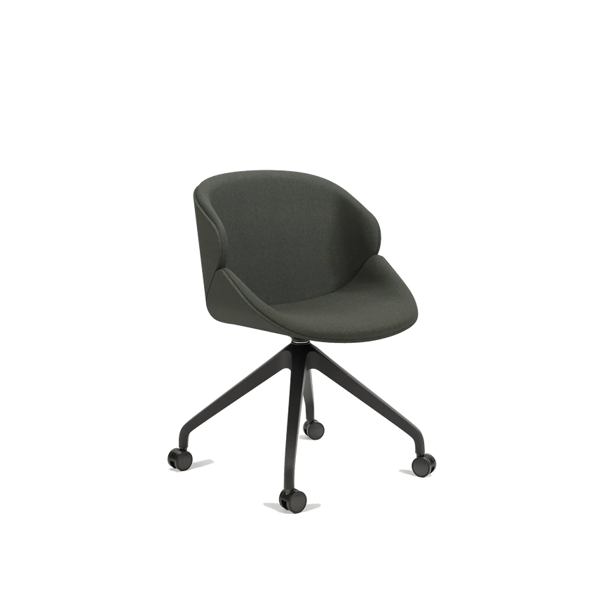Scaun pivotant Aria Big B-5373 – tapițat integral, rotile