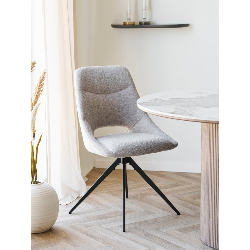 Scaun de dining rotativ Dokka – Nisipiu