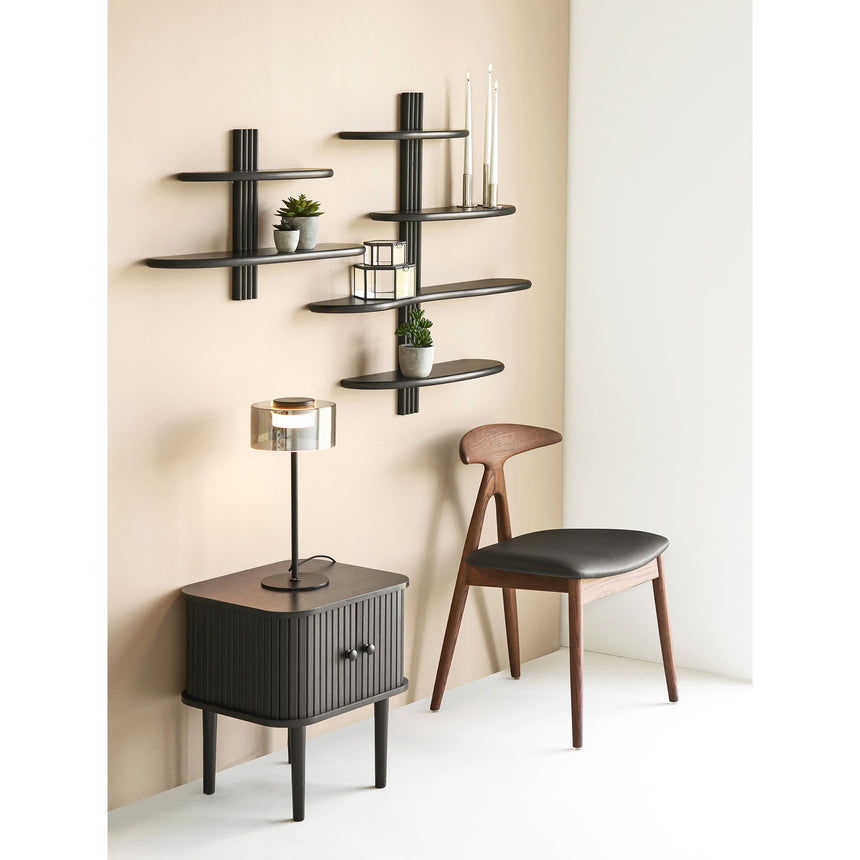 Scaun de dining Lanuza – Maro închis / Negru