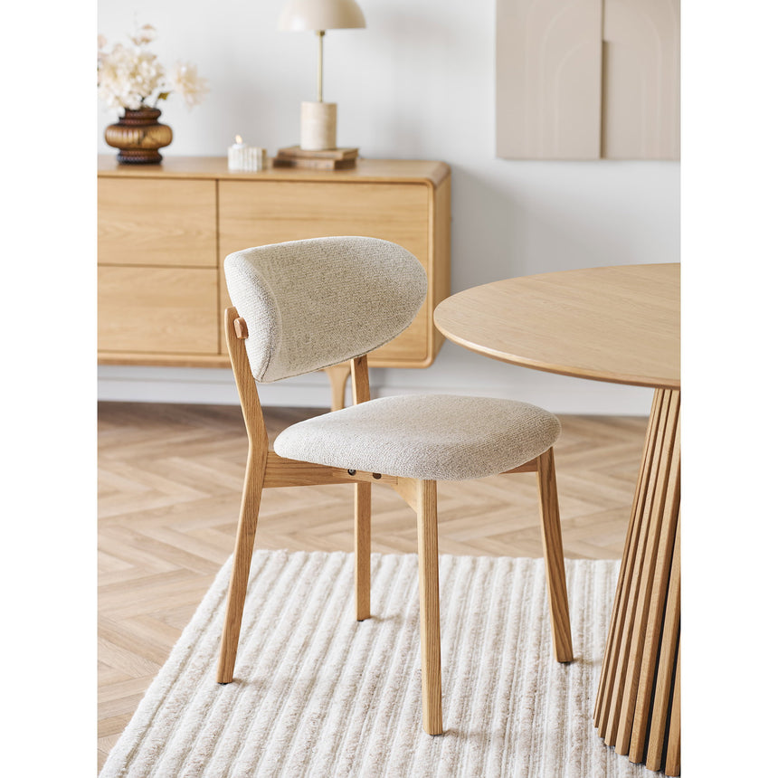 Scaun de dining Dunkirk – Natur / Bej