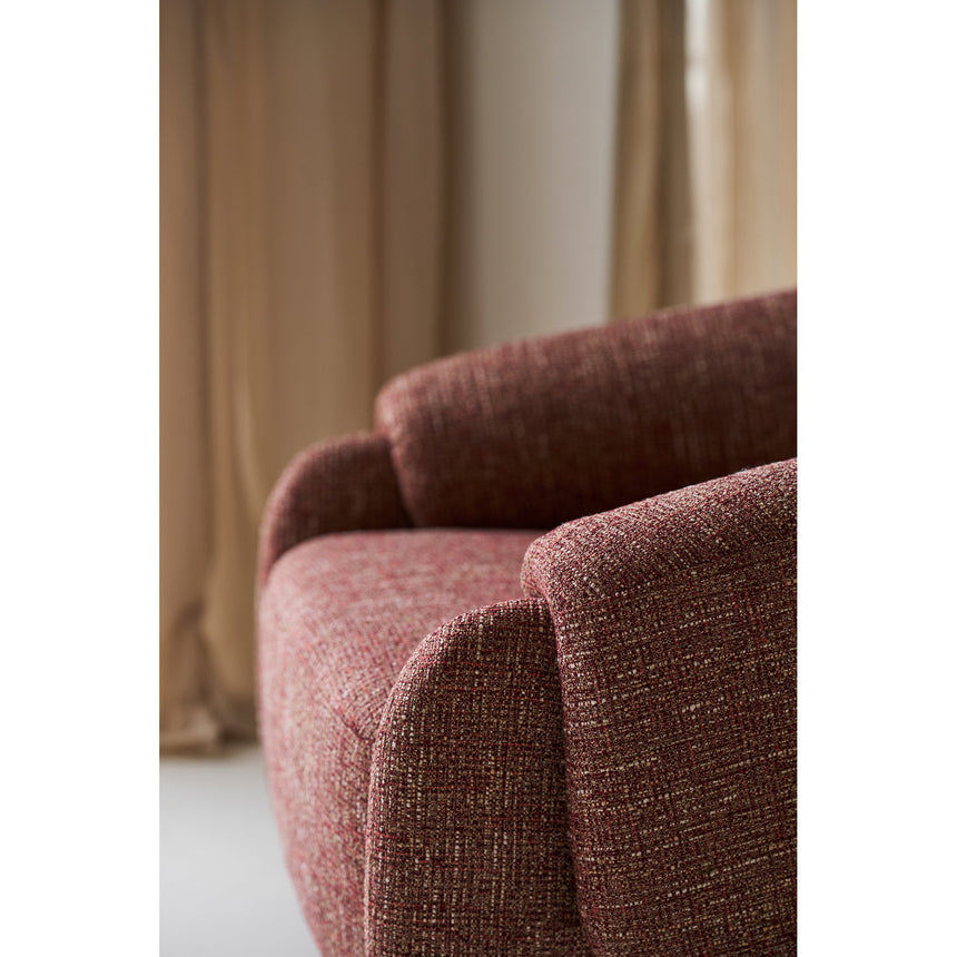 Fotoliu lounge Hamilton – Bordeaux melanj