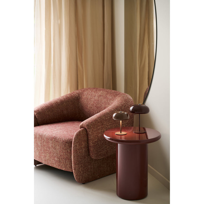 Fotoliu lounge Hamilton – Bordeaux melanj
