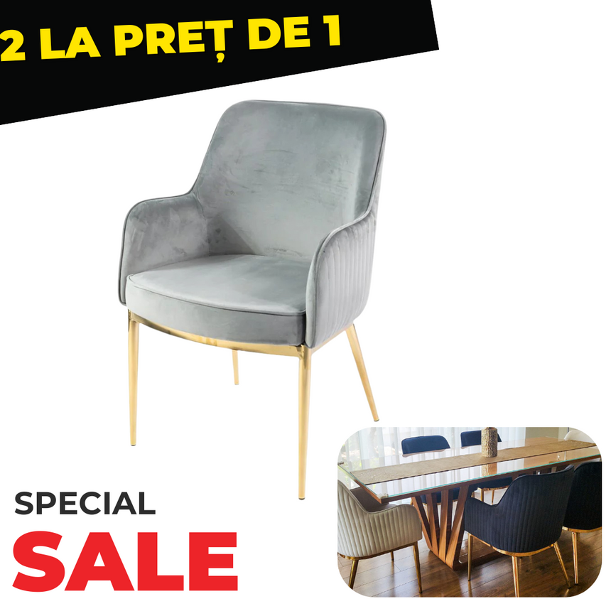 Nolan scaun de dining premium, culoarea gri