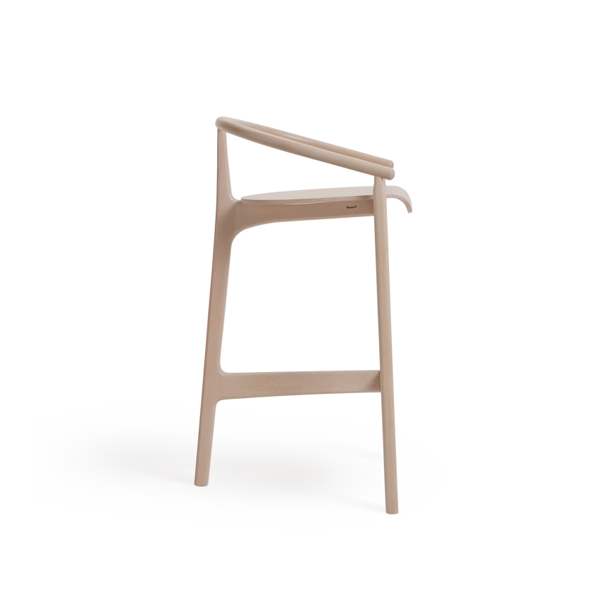Scaun de bar Paged Evo H-2940 – cadru din lemn, 76 cm