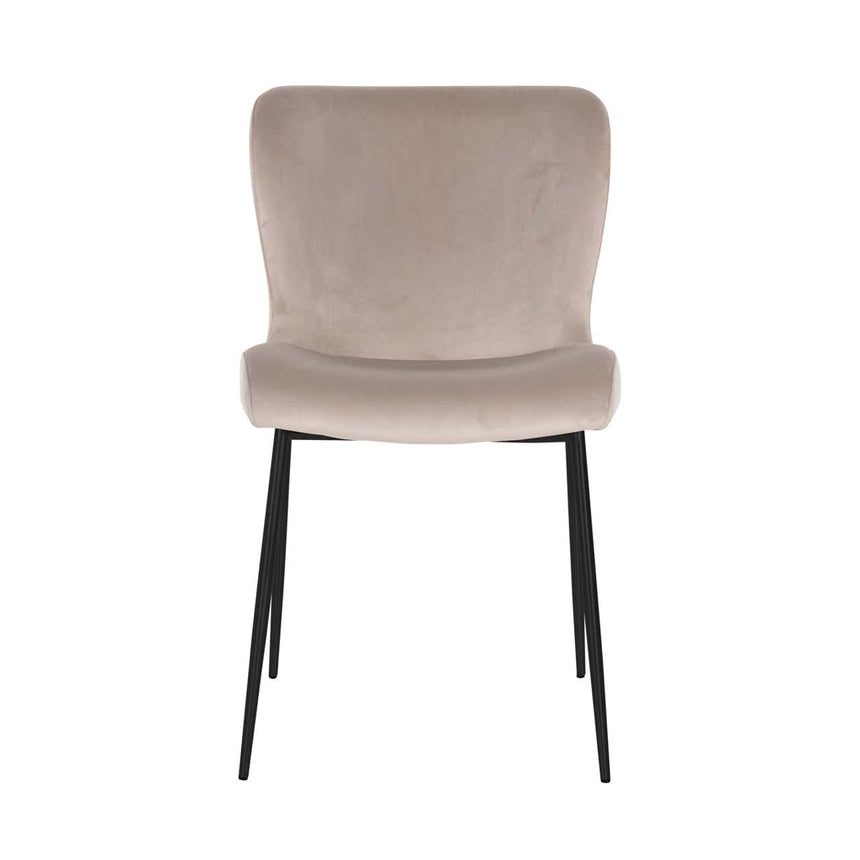 Scaun dining Richmond Darby kaki catifea, ignifug (set 2 buc.)