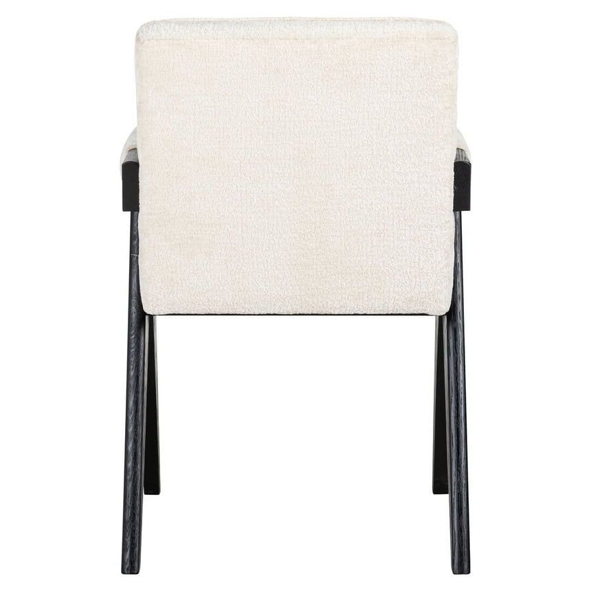 Scaun dining Richmond Cooper alb chenille
