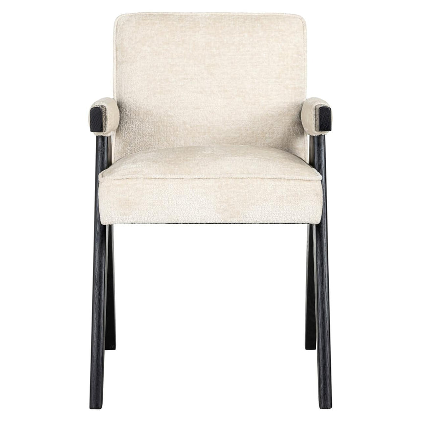 Scaun dining Richmond Cooper alb chenille