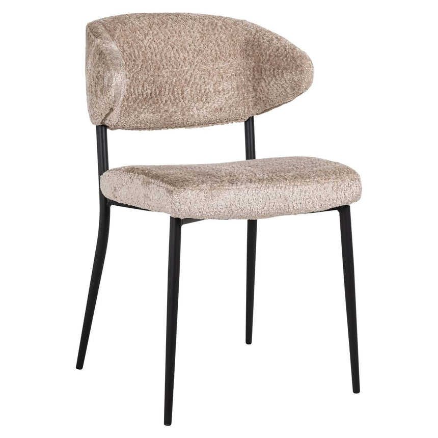 Scaun dining Richmond Bea bouclé natur (set 2 buc.)