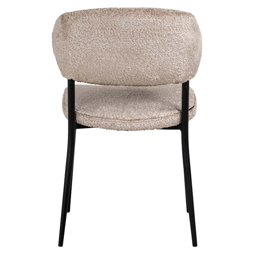 Scaun dining Richmond Bea bouclé natur (set 2 buc.)