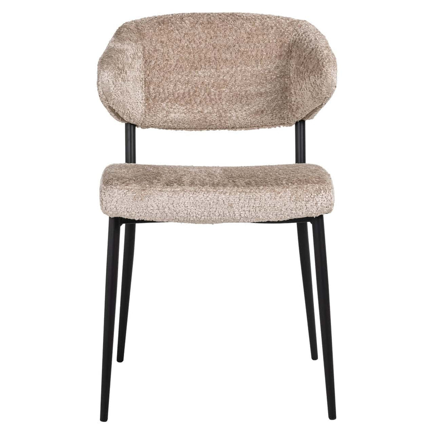 Scaun dining Richmond Bea bouclé natur (set 2 buc.)