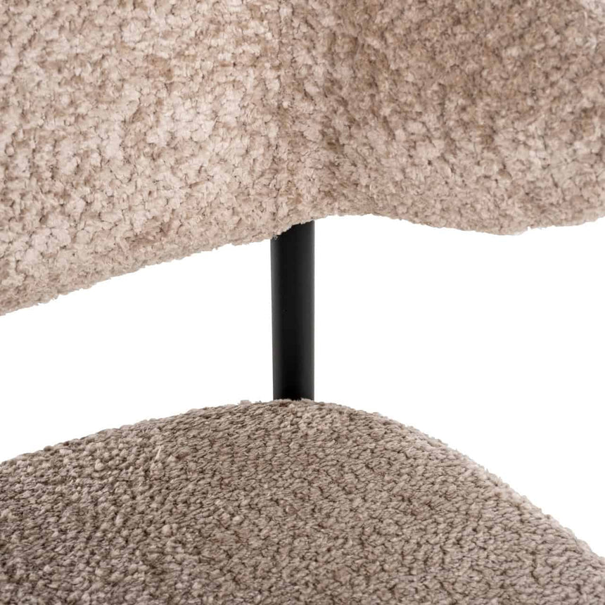 Scaun dining Richmond Bea bouclé natur (set 2 buc.)