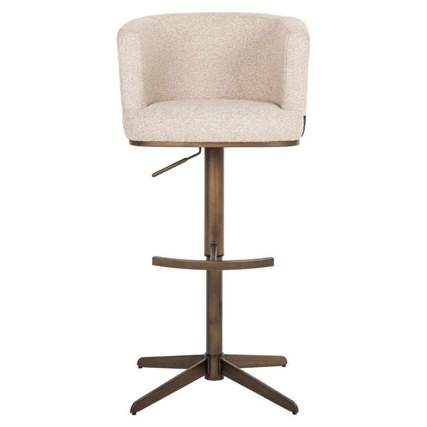 Scaun de bar Richmond Cheyenne bej biscotti, rotativ