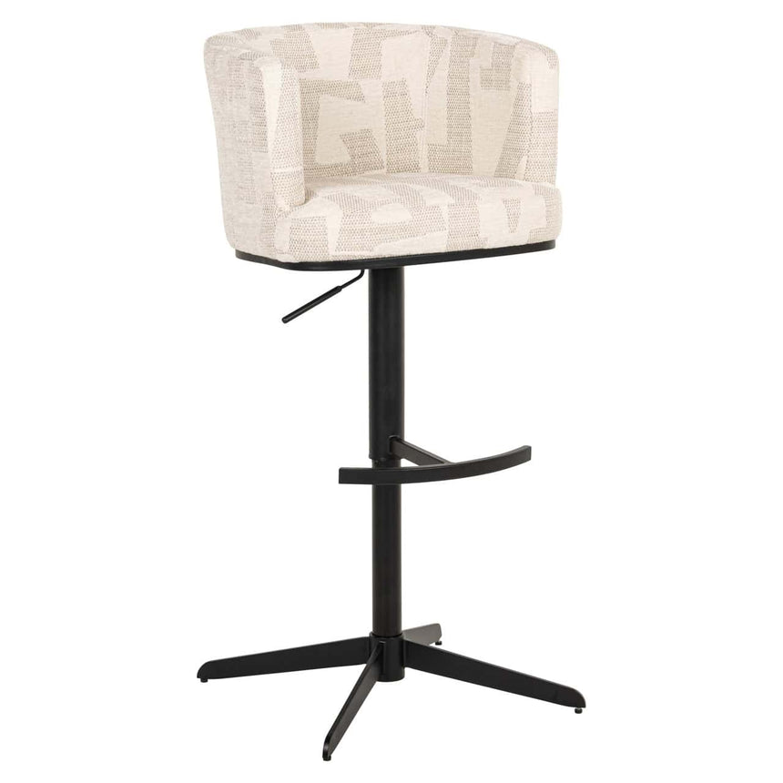 Scaun de bar Richmond Cheyenne bej grafic, rotativ