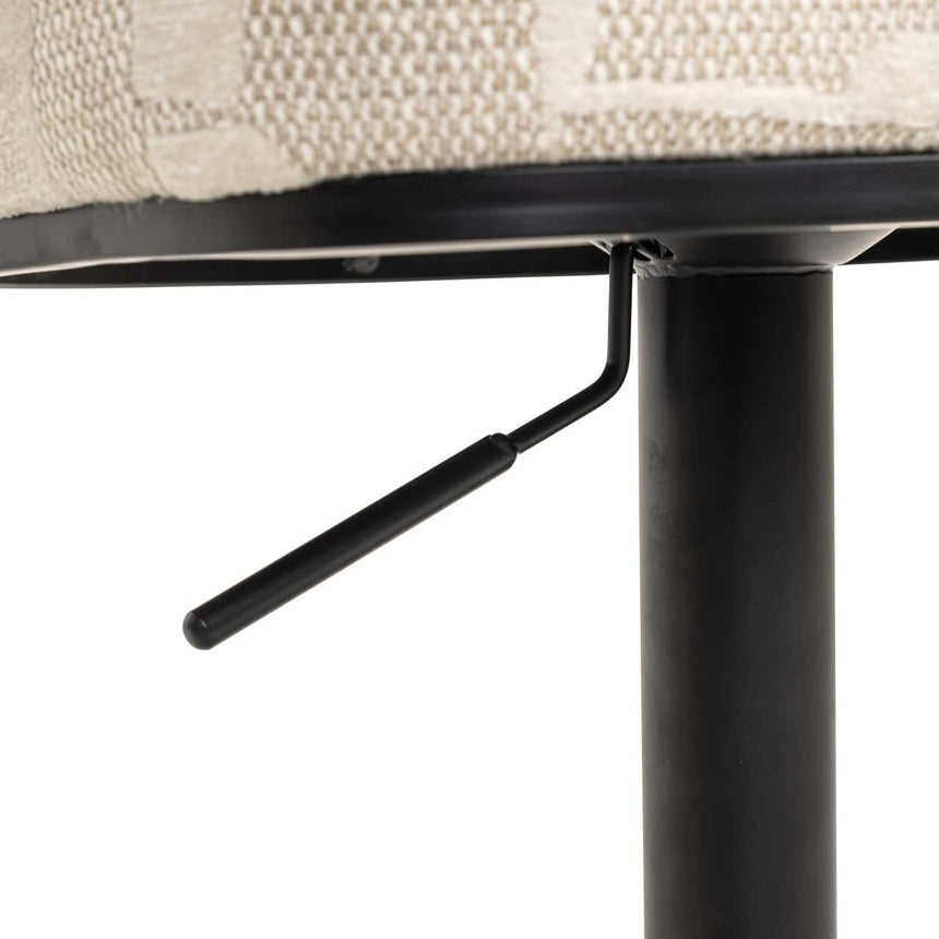 Scaun de bar Richmond Cheyenne bej grafic, rotativ