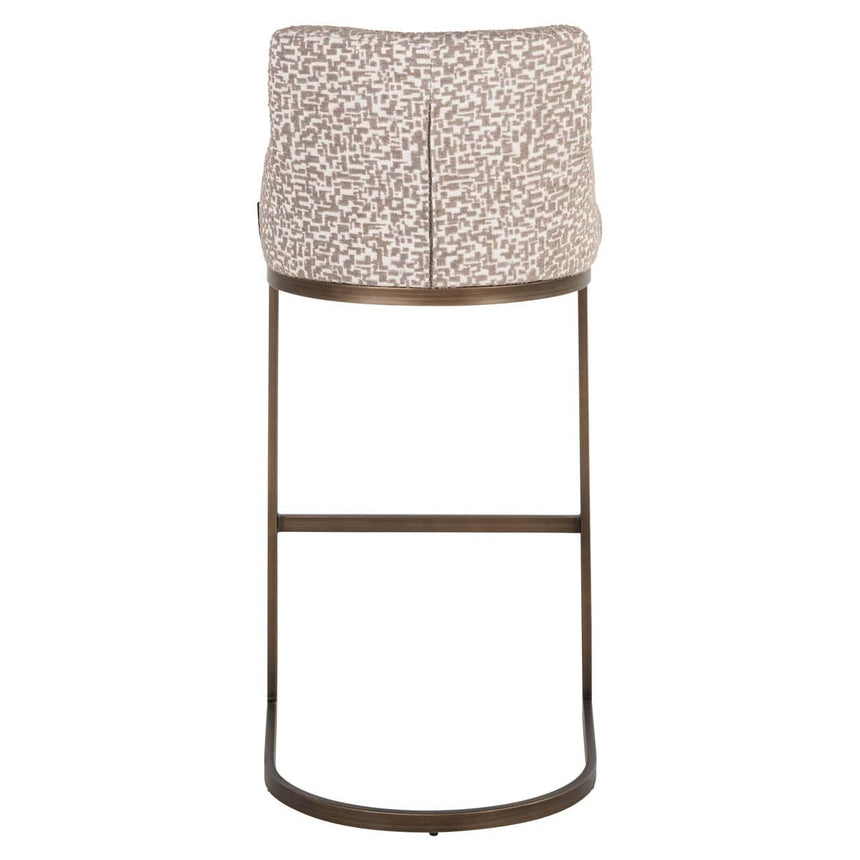 Scaun de bar Richmond Bolton natur geo (set 2 buc.)