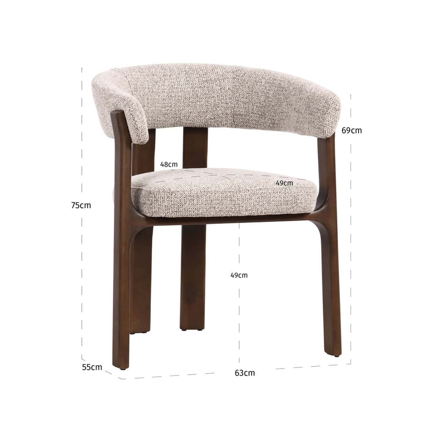 Scaun dining Richmond Contigo moka fancy