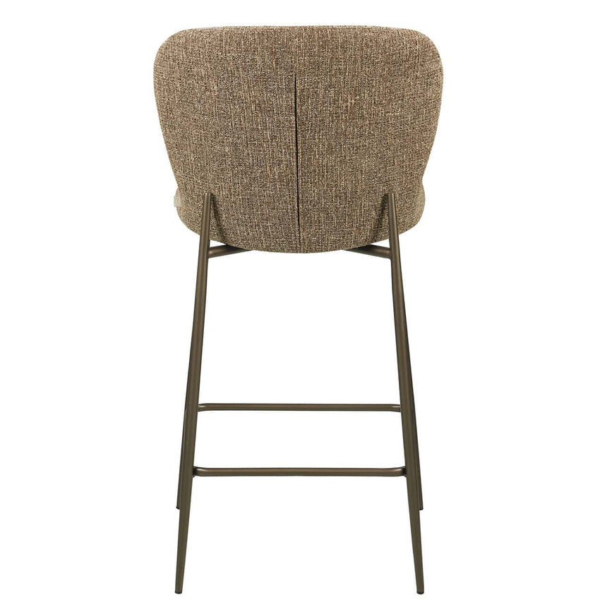 Scaun de bar Richmond Odarby maro tweed, înălțime tejghea, ignifug