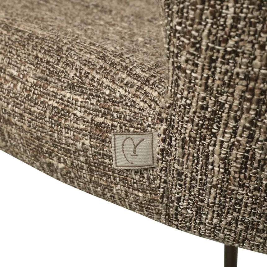 Scaun de bar Richmond Odarby maro tweed, înălțime tejghea, ignifug
