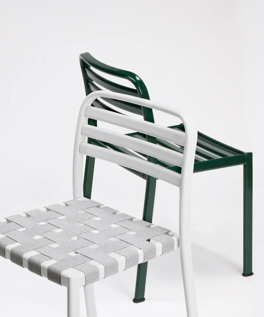 Scaun de terasă Reil Stripes - aluminiu cu benzi elastice