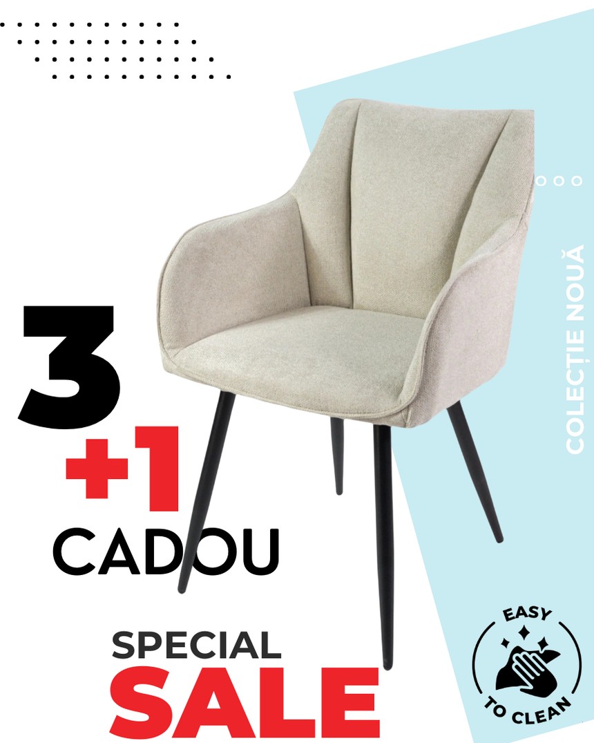 Set 4 scaune de dining Verona, confortabile