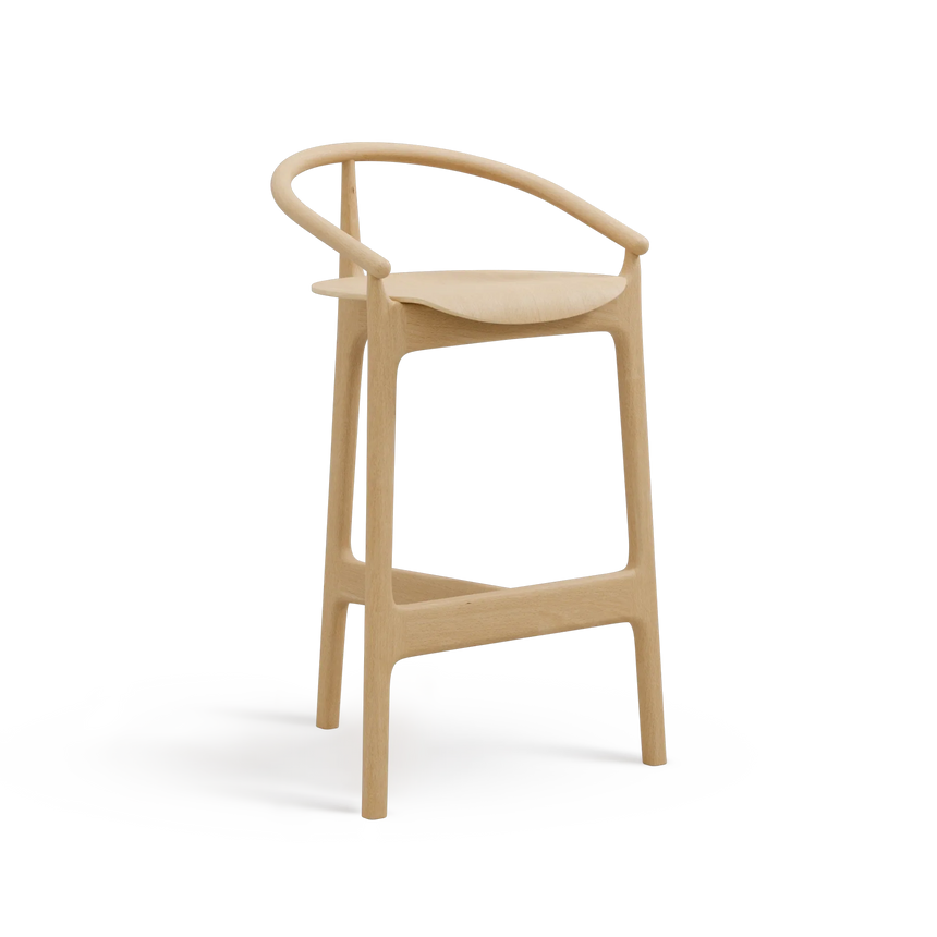Scaun de bar Paged Evo H-2940 – cadru din lemn, 76 cm