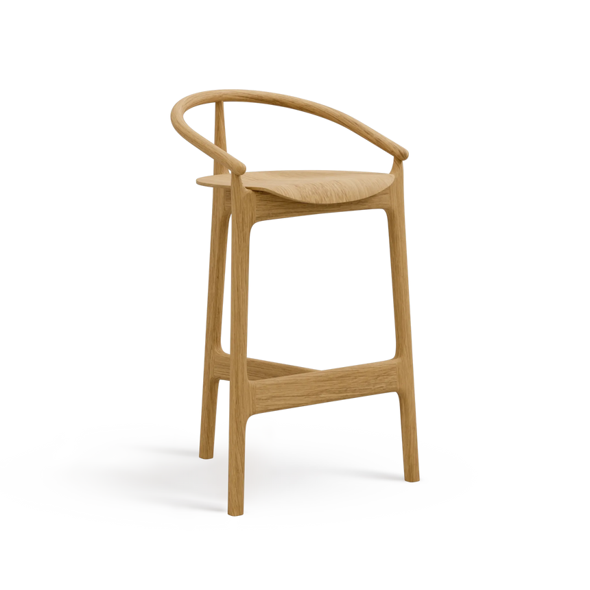 Scaun de bar Paged Evo H-2940 – cadru din lemn, 76 cm