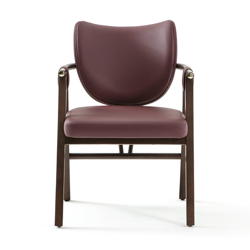 Scaun Brown - design curbat, tapițerie personalizabilă