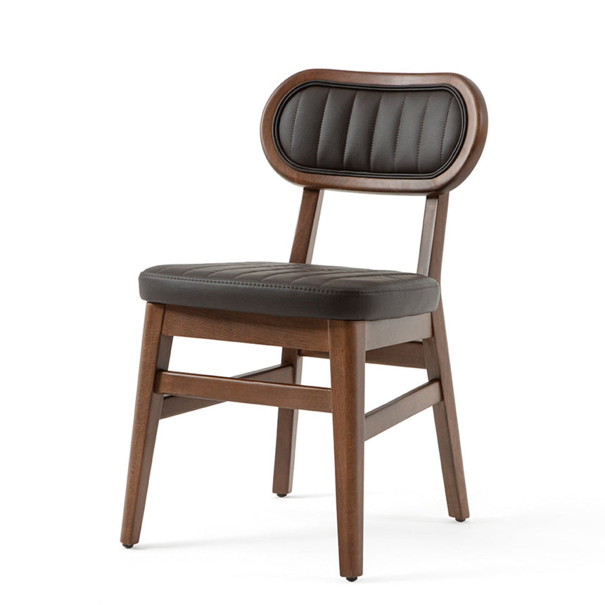 Scaun Evans - Design retro cu tapițerie stepată