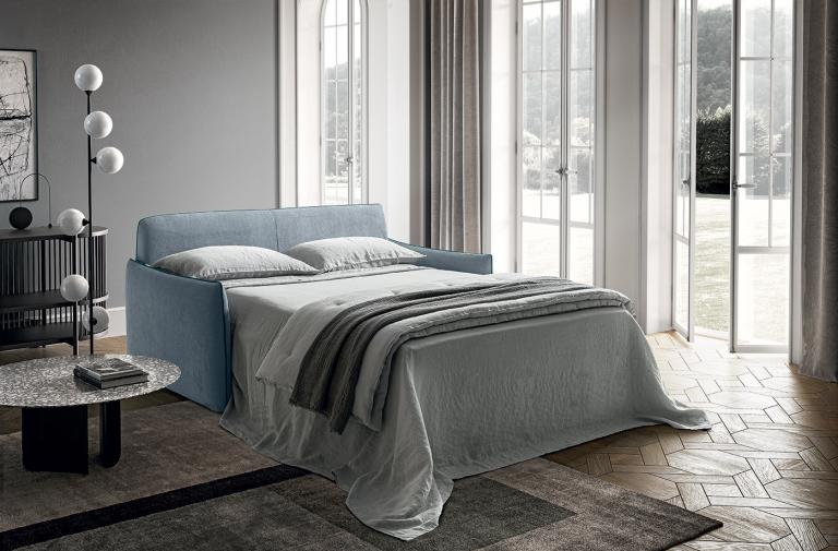 Canapea extensibilă Amadeus – linii curbe elegante