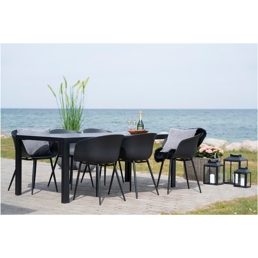 Scaun de grădină Roda – Negru