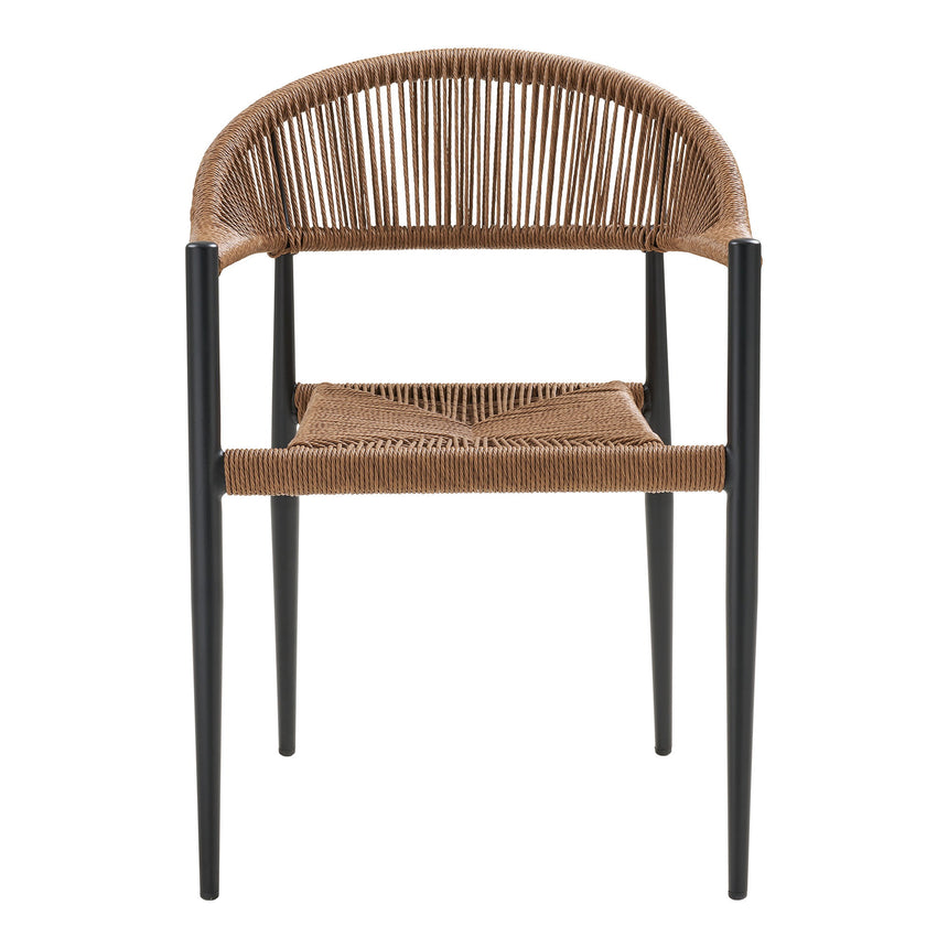 Scaun de grădină Canari – Natur / Negru