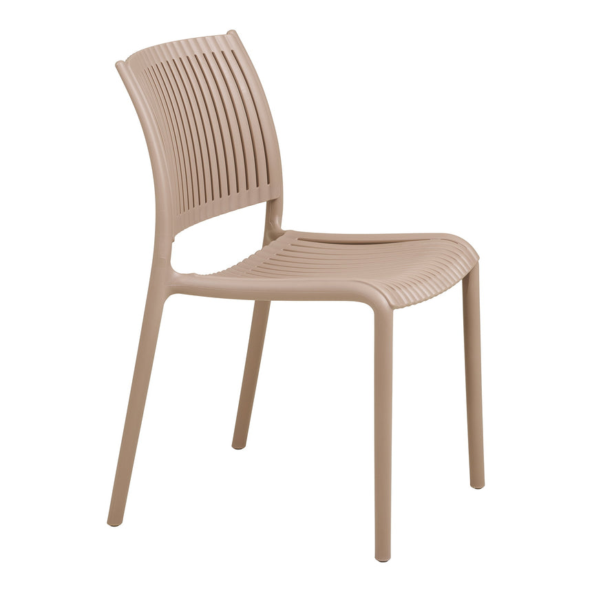 Scaun de grădină stivuibil Manzano – Taupe