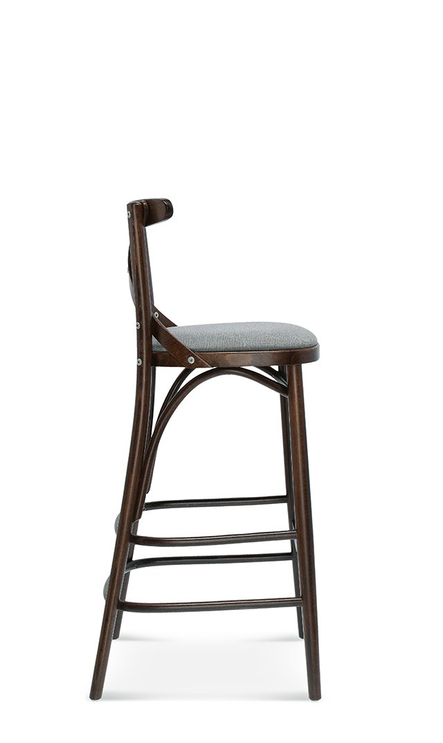Scaun de bar Fameg BST-8810/2 cu spătar cu traversă în X
