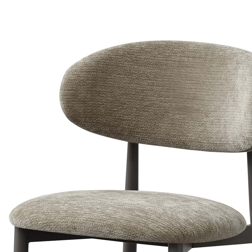 Scaun Rosalin - cadru metal colorat, tapițat
