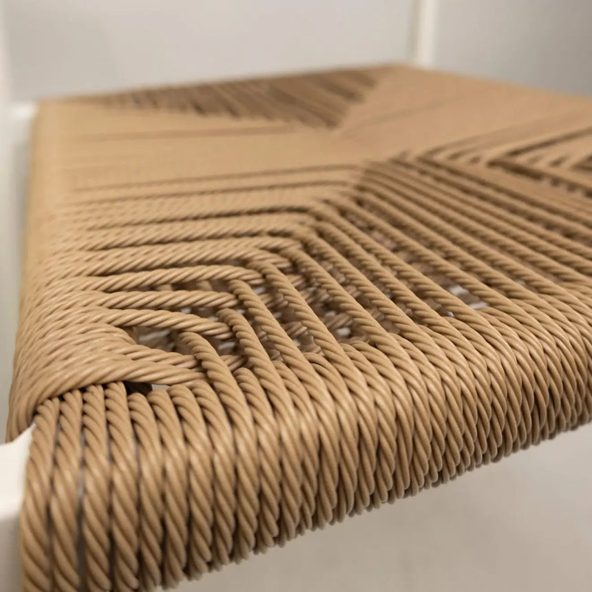 Scaun de terasă Jonah culoare natural și alb