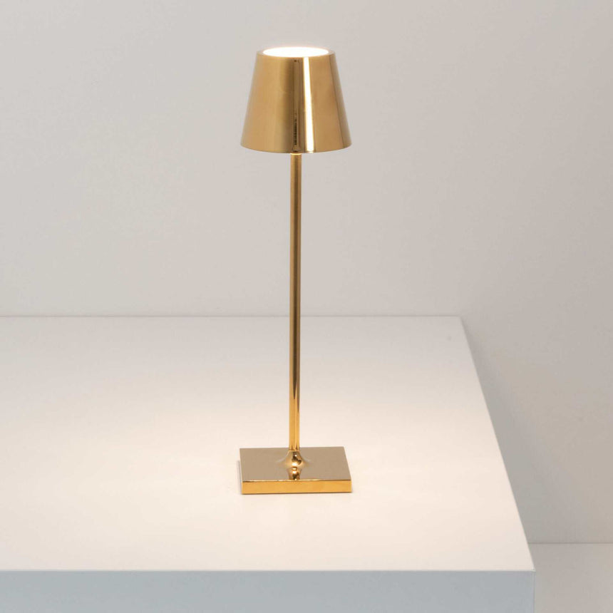 Lampă de masă Poldina Micro – auriu lucios