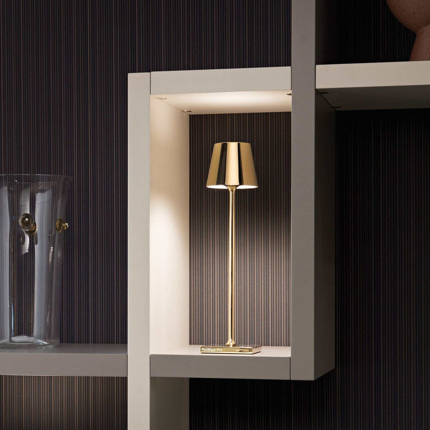 Lampă de masă Poldina Micro – auriu lucios
