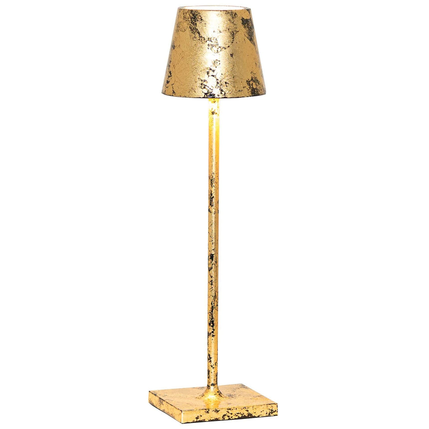 Lampă de masă Poldina Micro reîncărcabilă – auriu/negru