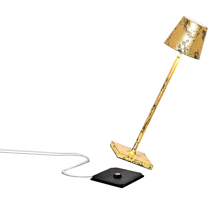 Lampă de masă Poldina Micro reîncărcabilă – auriu/negru