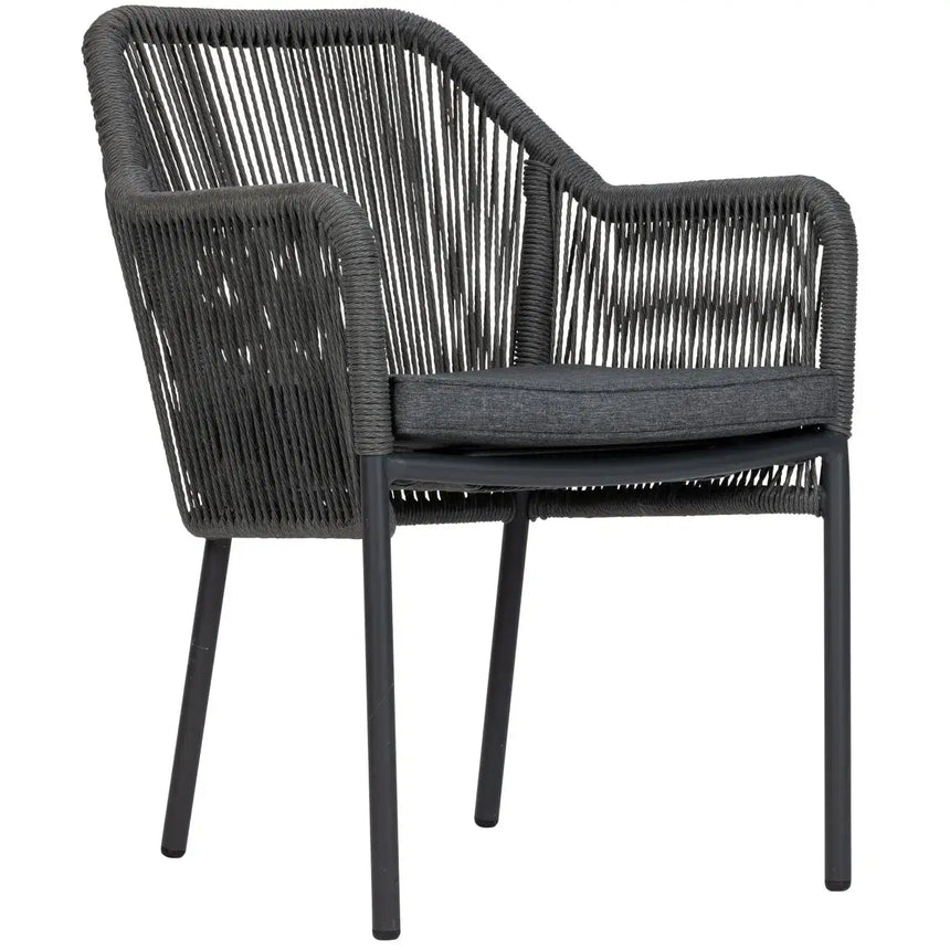 Baleric scaun de terasa pentru exterior, culoare griMobCenter