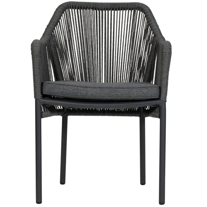 Baleric scaun de terasa pentru exterior, culoare griMobCenter