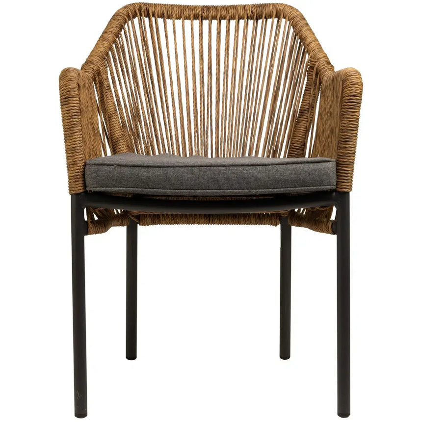 Baleric scaun de terasa pentru exterior, culoare naturalMobCenter