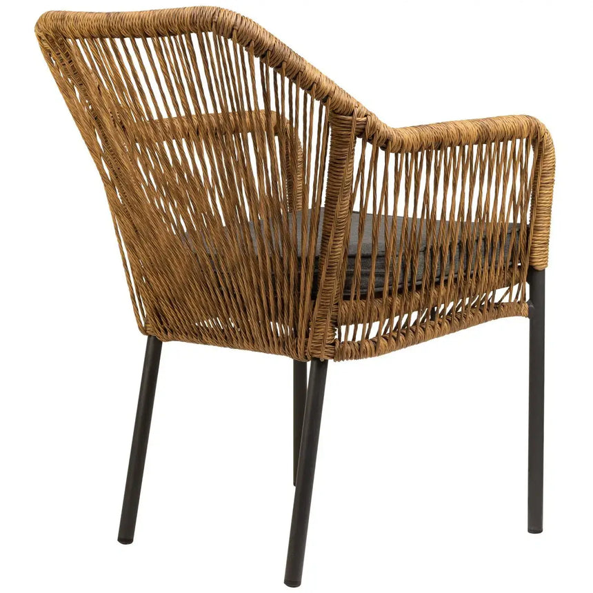 Baleric scaun de terasa pentru exterior, culoare naturalMobCenter