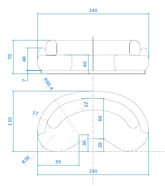 Canapea Wave – disponibilă în culori la alegereMobCenter