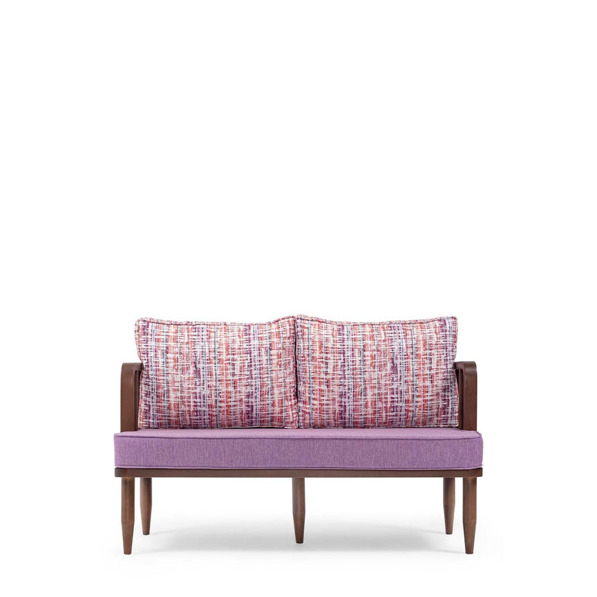 Banchetă Gloria Wicker – spătar împletit decorativ