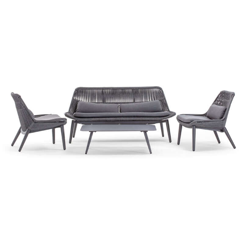 Grattoni Como – set mobilier de gradina si terasa, pentru 4 persoane, culoare antraciteMobCenter