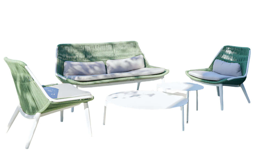 Grattoni Como – set mobilier de gradina si terasa, pentru 4 persoane, culoare verdeMobCenter