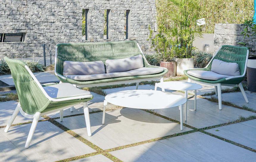 Grattoni Como – set mobilier de gradina si terasa, pentru 4 persoane, culoare verdeMobCenter